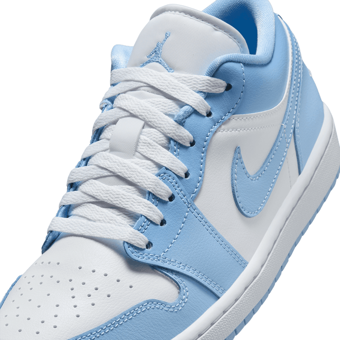 Nike Women's Air Jordan 1 Low Shoes - White / Aluminum Nike Women's Air Jordan 1 Low Shoes - White / Aluminum