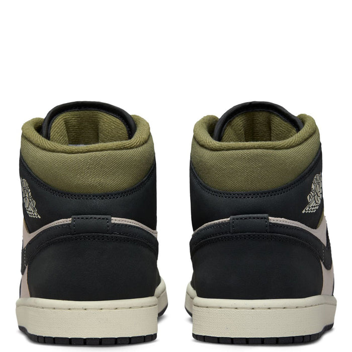 Nike Men's Air Jordan 1 Mid Se Shoes - Light Orewood Brown / Off Noir / Medium Olive / Sail - Just For Sports