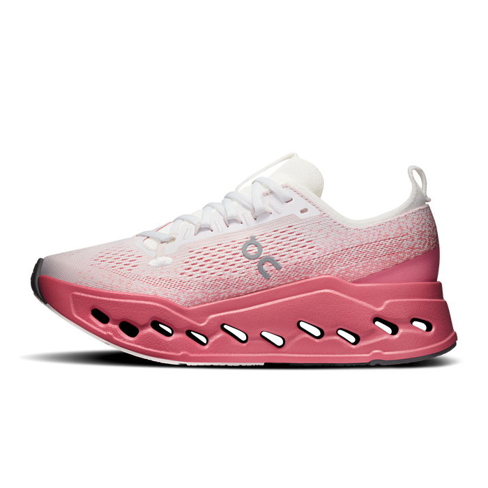 On Running Women's Cloudsurfer Max Shoes - White / Camellia