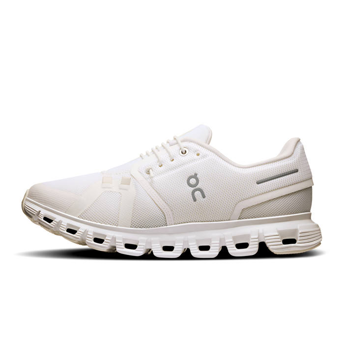 On Running Women's Cloud 6 Wide Shoes - White / White - Just For Sports