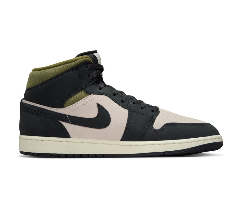 Nike Men's Air Jordan 1 Mid Se Shoes - Light Orewood Brown / Off Noir / Medium Olive / Sail - Just For Sports