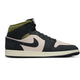 Nike Men's Air Jordan 1 Mid Se Shoes - Light Orewood Brown / Off Noir / Medium Olive / Sail