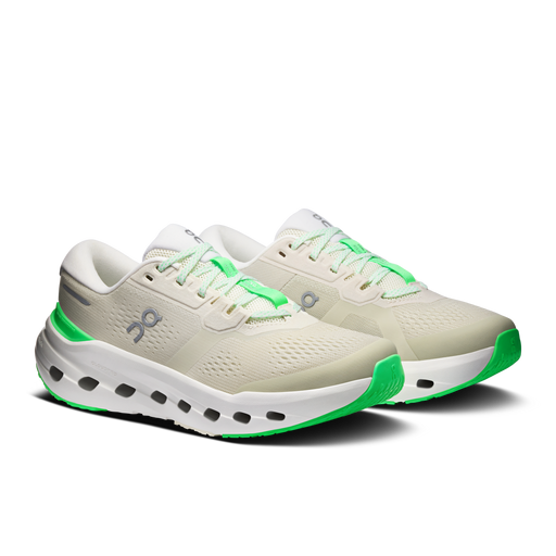 On Running Women's Cloudrunner 3 Wide Shoes - Ghost / Verdite - Just For Sports