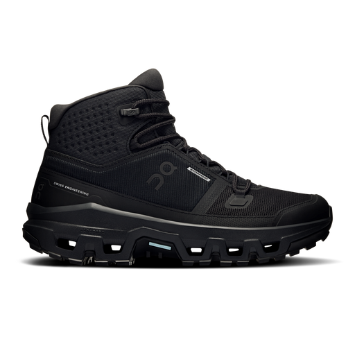 On Running Women's Cloudrock Mid Waterproof Shoes - Black / Black - Just For Sports