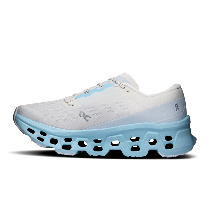 On Running Women's Cloudmonster 3 Shoes - Ivory / Topaz