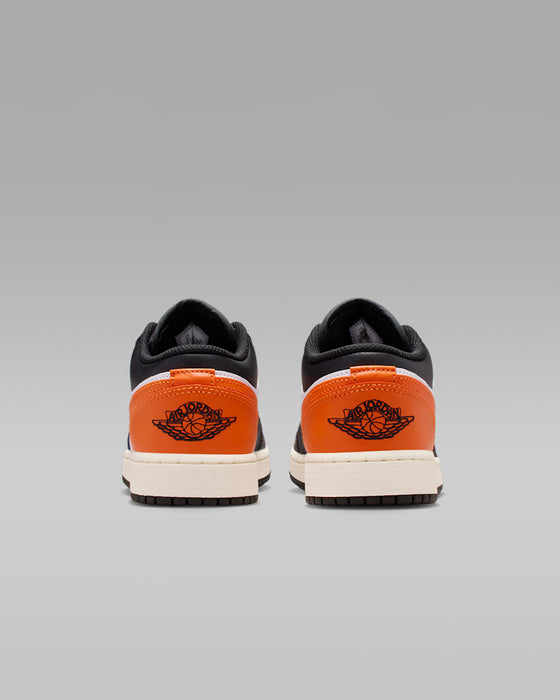 Nike Kids' Air Jordan 1 Low Shoes - Black / White / Sail / Starfish - Just For Sports
