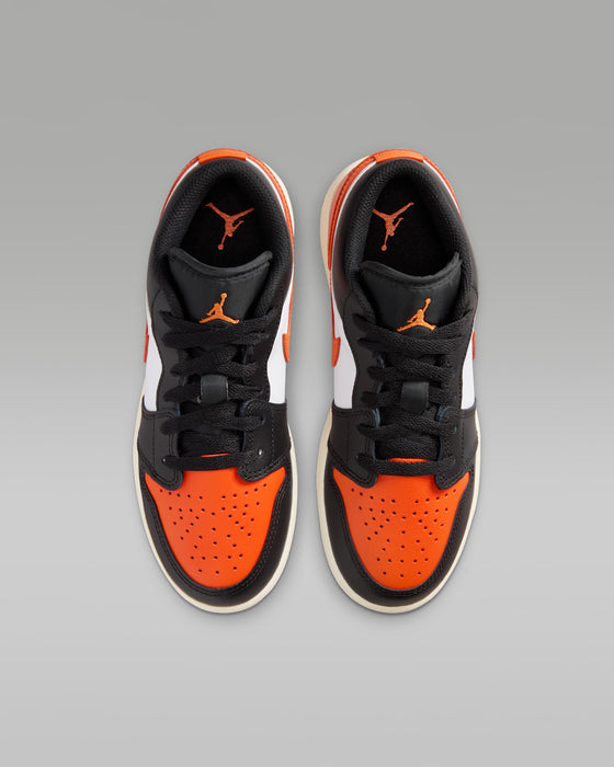 Nike Kids' Air Jordan 1 Low Shoes - Black / White / Sail / Starfish - Just For Sports