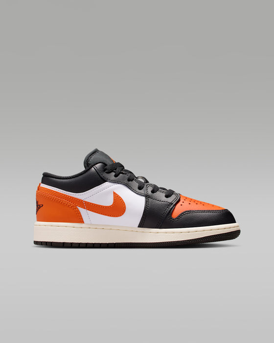 Nike Kids' Air Jordan 1 Low Shoes - Black / White / Sail / Starfish - Just For Sports