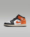 Nike Kids' Air Jordan 1 Mid Shoes - Starfish / White / Sail / Black - Just For Sports