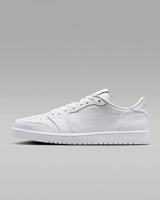 Nike Men's Air Jordan 1 Retro Low Shoes - All White - Just For Sports