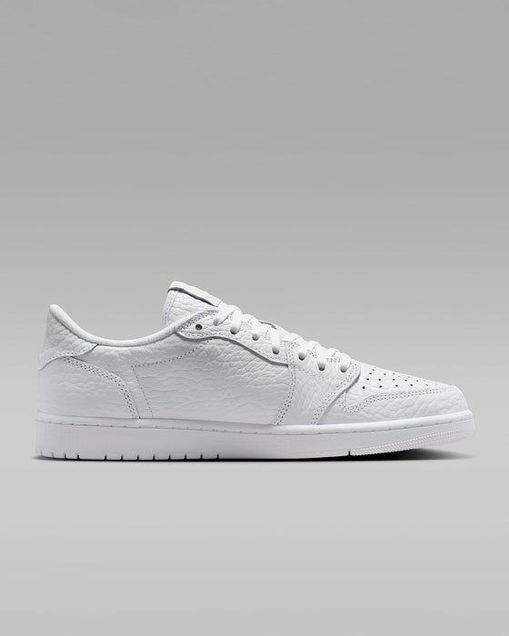 Nike Men's Air Jordan 1 Retro Low Shoes - All White - Just For Sports