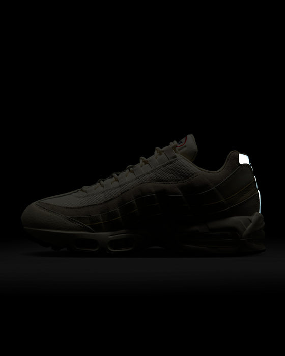 Nike Men's Air Max 95 Og Shoes - Pale Ivory / Light Khaki / Sail / University Red - Just For Sports