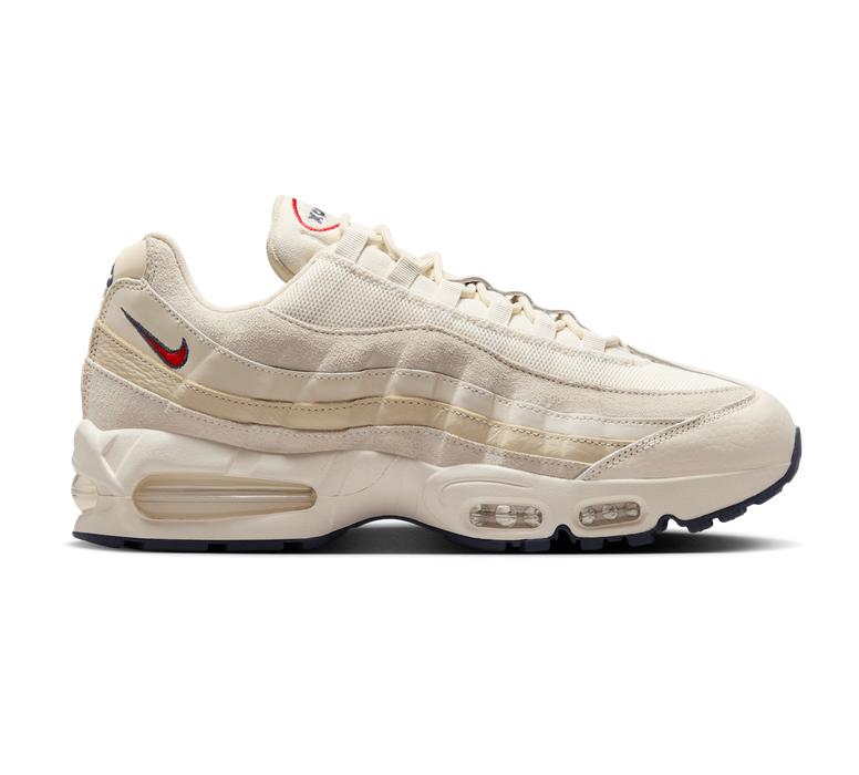 Nike Men's Air Max 95 Og Shoes - Pale Ivory / Light Khaki / Sail / University Red - Just For Sports