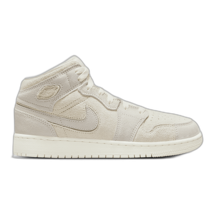 Nike Kids' Air Jordan 1 Mid Se Craft Shoes - Pale Ivory / Sail / Legend Light Brown