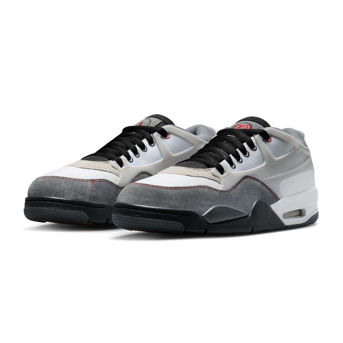 Nike Men's Air Jordan 4 Rm Premium Shoes - White / Black / Smoke Grey / Fire Red - Just For Sports