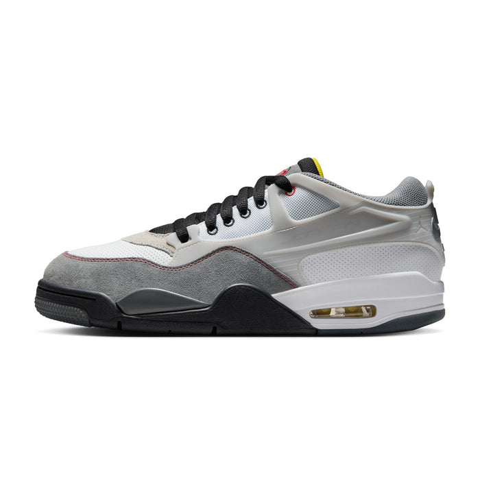 Nike Men's Air Jordan 4 Rm Premium Shoes - White / Black / Smoke Grey / Fire Red - Just For Sports