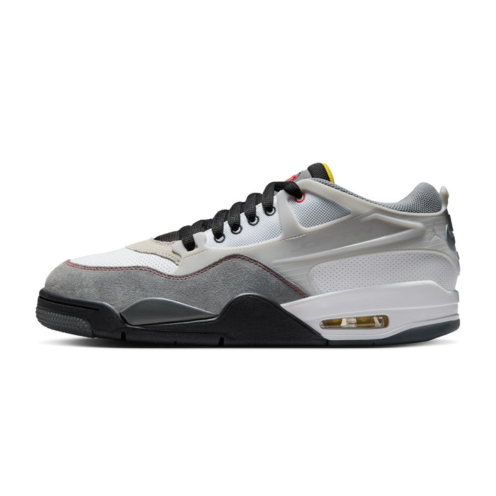 Nike Men's Air Jordan 4 Rm Premium Shoes - White / Black / Smoke Grey / Fire Red - Just For Sports