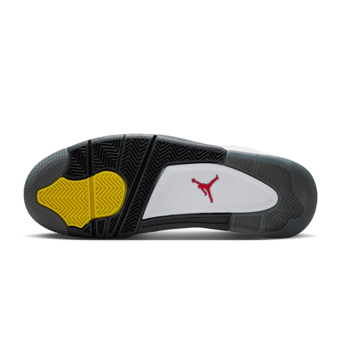 Nike Men's Air Jordan 4 Rm Premium Shoes - White / Black / Smoke Grey / Fire Red - Just For Sports