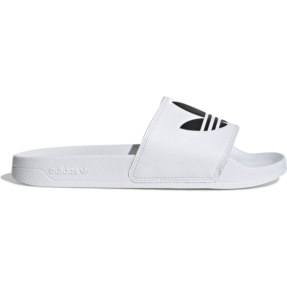 Adidas Black Slides - Lite Just White For Cloud — Adilette Core Sports /