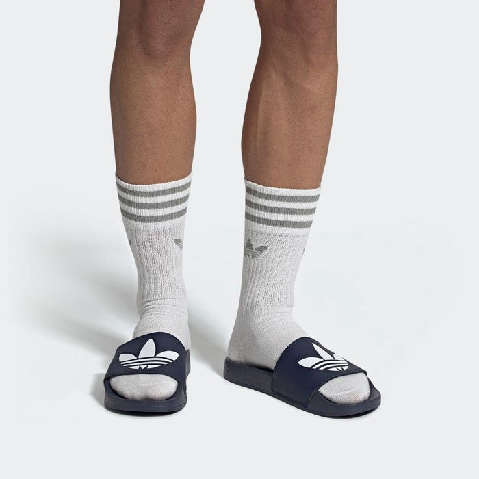 Adidas Adilette Lite Slides - Collegiate Navy / Cloud White Just For Sports