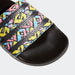 Adidas Adilette Slides - Core Black / Pink / Blue Just For Sports