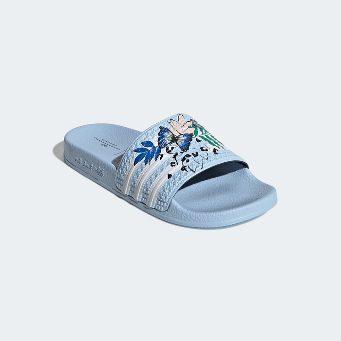 Adidas Kid's Adilette Slides Clear Sky Cloud White — Just For