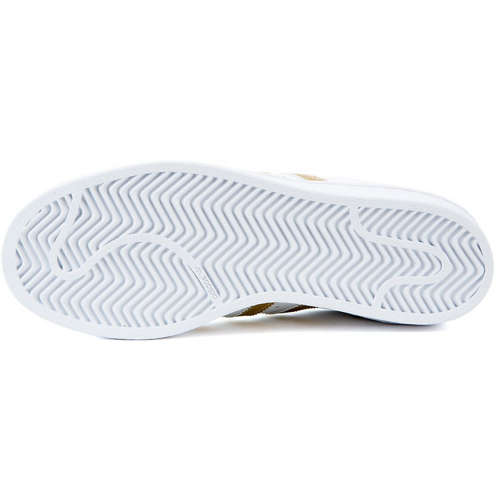 Adidas Kids' Superstar J Shoes - White / Gold Metallic Just For Sports Adidas Kids' Superstar J Shoes - White / Gold Metallic Just For Sports