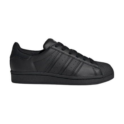 Adidas Kid's Superstar Shoes - All Black Just For Sports