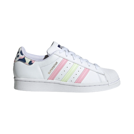 Horror ballena Enfermedad Adidas Kid's Superstar Shoes - Cloud White / Almost Lime / True Pink — Just  For Sports