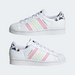 Adidas Kid's Superstar Shoes - Cloud White / Almost Lime / True Pink Just For Sports