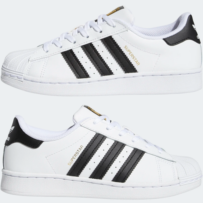 Adidas Kids' Superstar Shoes - Cloud White / Core Black Just For Sports Adidas Kids' Superstar Shoes - Cloud White / Core Black Just For Sports