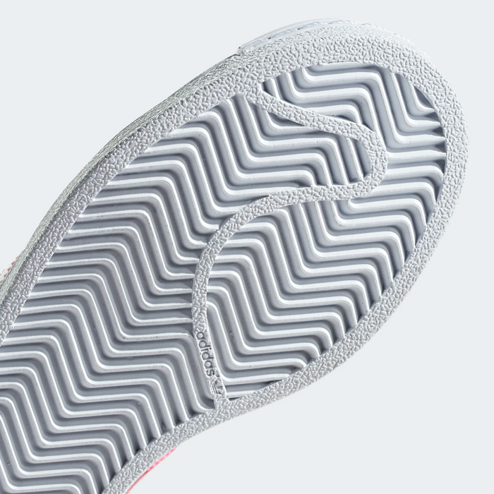 Adidas Kids' Superstar Shoes - Cloud White / Real Pink Just For Sports Adidas Kids' Superstar Shoes - Cloud White / Real Pink Just For Sports