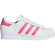 Adidas Kids' Superstar Shoes - Cloud White / Real Pink