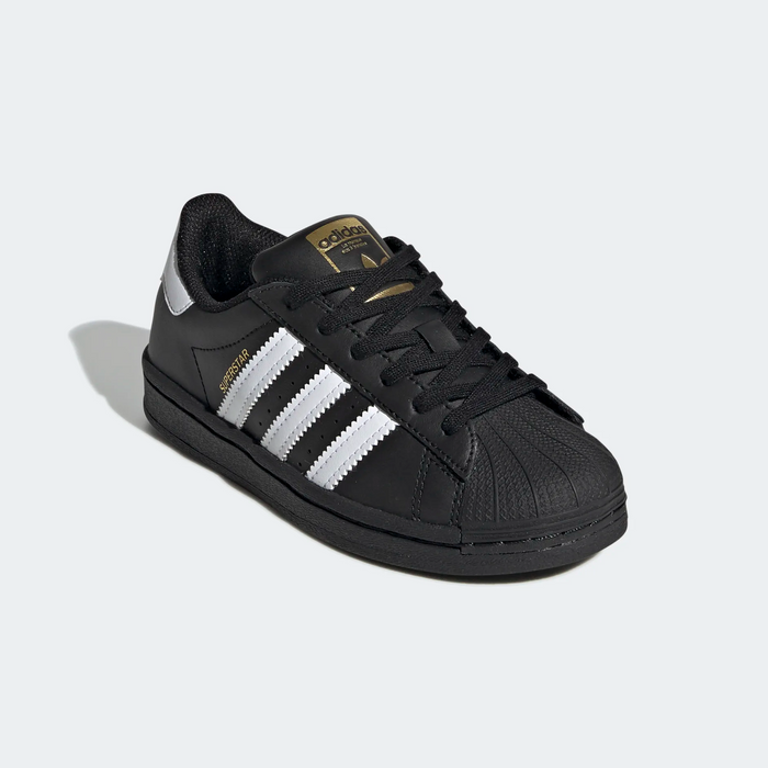 Adidas Kid's Superstar Shoes - Core Black / Cloud White Just For Sports