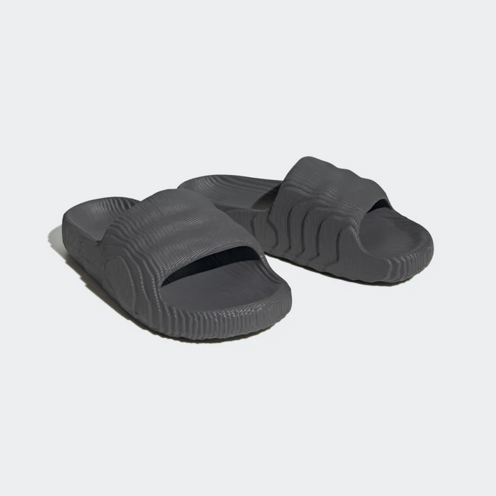 Adidas slides grey on sale