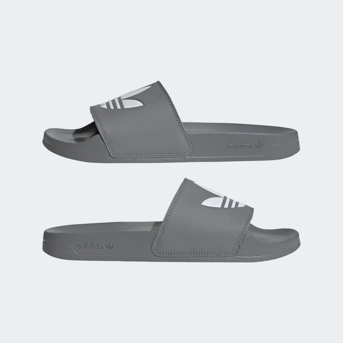 Adidas Men's Adilette Lite Slides - Grey Three / Cloud White Just For Sports