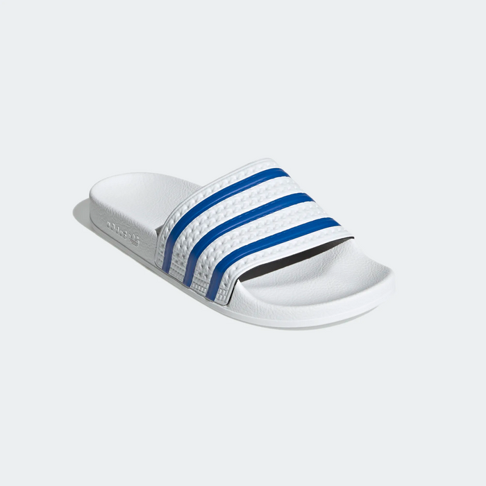 Adidas Men's Adilette Slides - Cloud White / Glow Blue Just For Sports