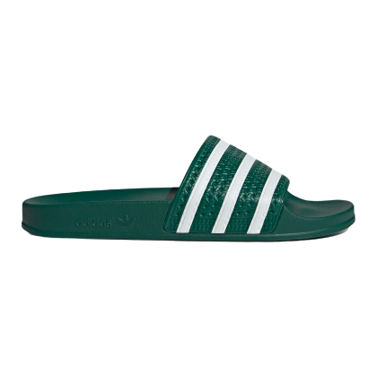Adidas Men's Adilette Slides - Collegiate Green / Cloud White Just For Sports