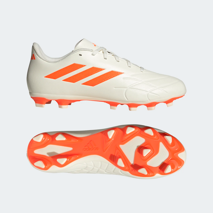 Adidas Men's Copa Pure.4 Flexible Ground Boots - Off White / Solar Orange Just For Sports