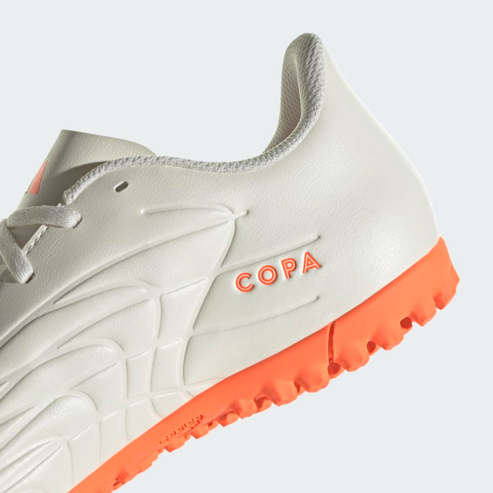 Adidas Men's Copa Pure.4 Turf Cleats - Off White / Solar Orange Adidas Men's Copa Pure.4 Turf Cleats - Off White / Solar Orange
