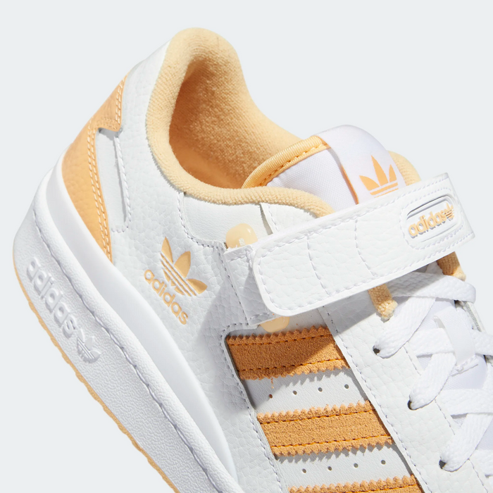 Adidas Men's Forum Low Shoes - Cloud White / Pulse Amber / Orange Rush Just For Sports Adidas Men's Forum Low Shoes - Cloud White / Pulse Amber / Orange Rush Just For Sports
