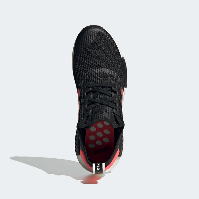 Adidas Men's NMD R1 Shoes - Core Black / Signal Pink / Cloud White Just For Sports Adidas Men's NMD R1 Shoes - Core Black / Signal Pink / Cloud White Just For Sports