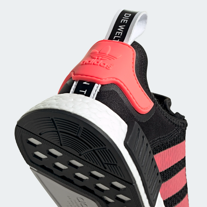 Adidas Men's NMD R1 Shoes - Core Black / Signal Pink / Cloud White Adidas Men's NMD R1 Shoes - Core Black / Signal Pink / Cloud White