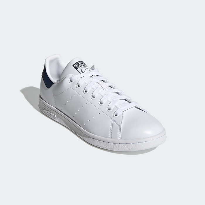 oppervlakkig Plantkunde Geruststellen Adidas Men's Stan Smith Shoes - Cloud White / Collegiate Navy — Just For  Sports