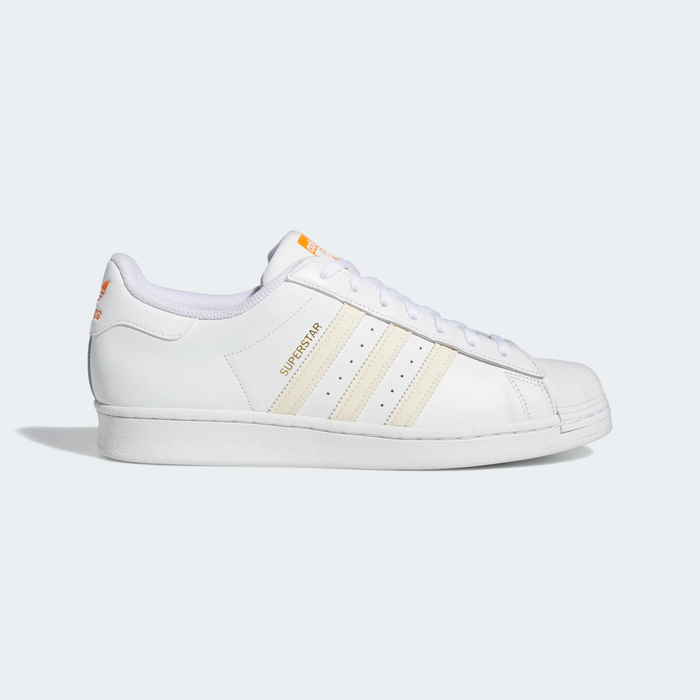 Adidas superstar white and 2025 orange