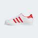 Adidas Men's Superstar Shoes - Cloud White / Vivid Red Just For Sports