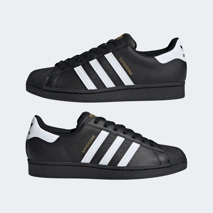 Adidas Men's Superstar Shoes - Core Black / Cloud White Just For Sports