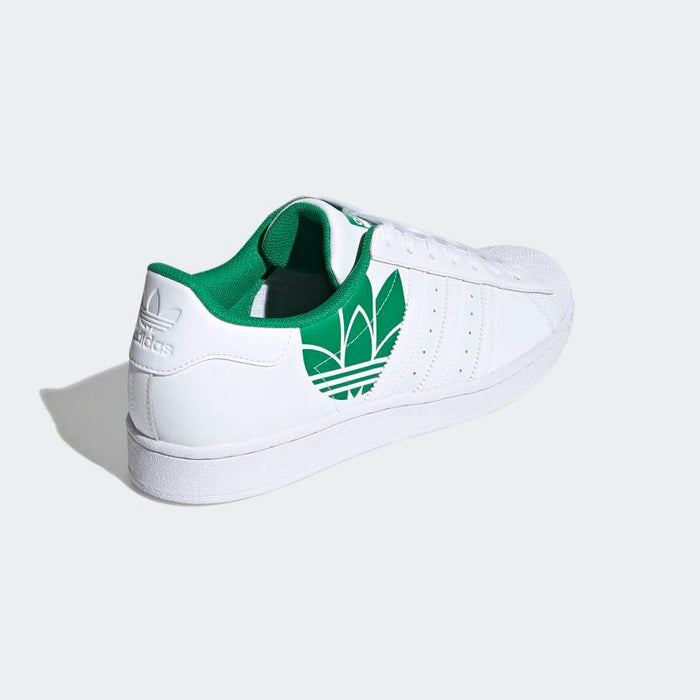Adidas Men's Superstar Trefoil Shoes - Cloud White / Green Just For Sports