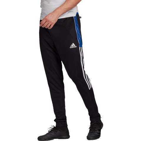 Adidas Men's Tiro 21 Track Pants - Black / Royal Blue Just For Sports