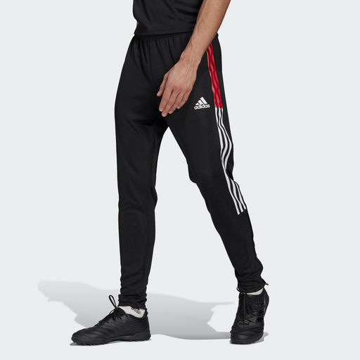 Adidas Men's Tiro 21 Track Pants - Black / Team Power Red — Just
